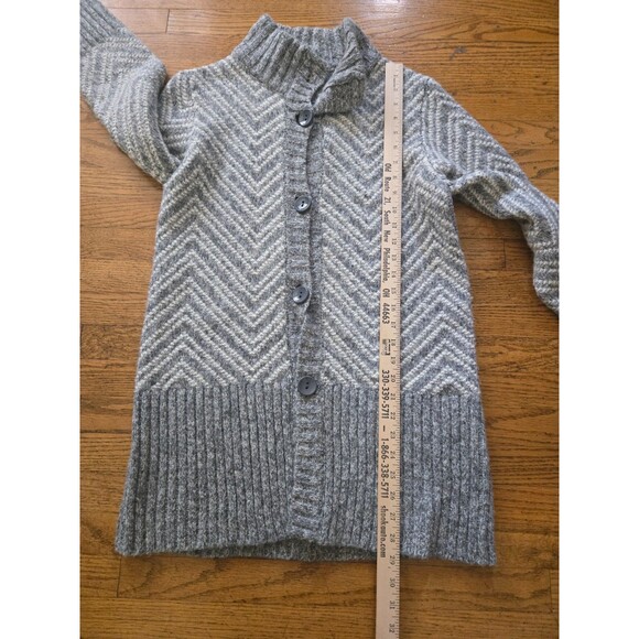 Maryline Made in Italy Wool Blend Button Front Cardigan Women's Medium - Picture 5 of 6